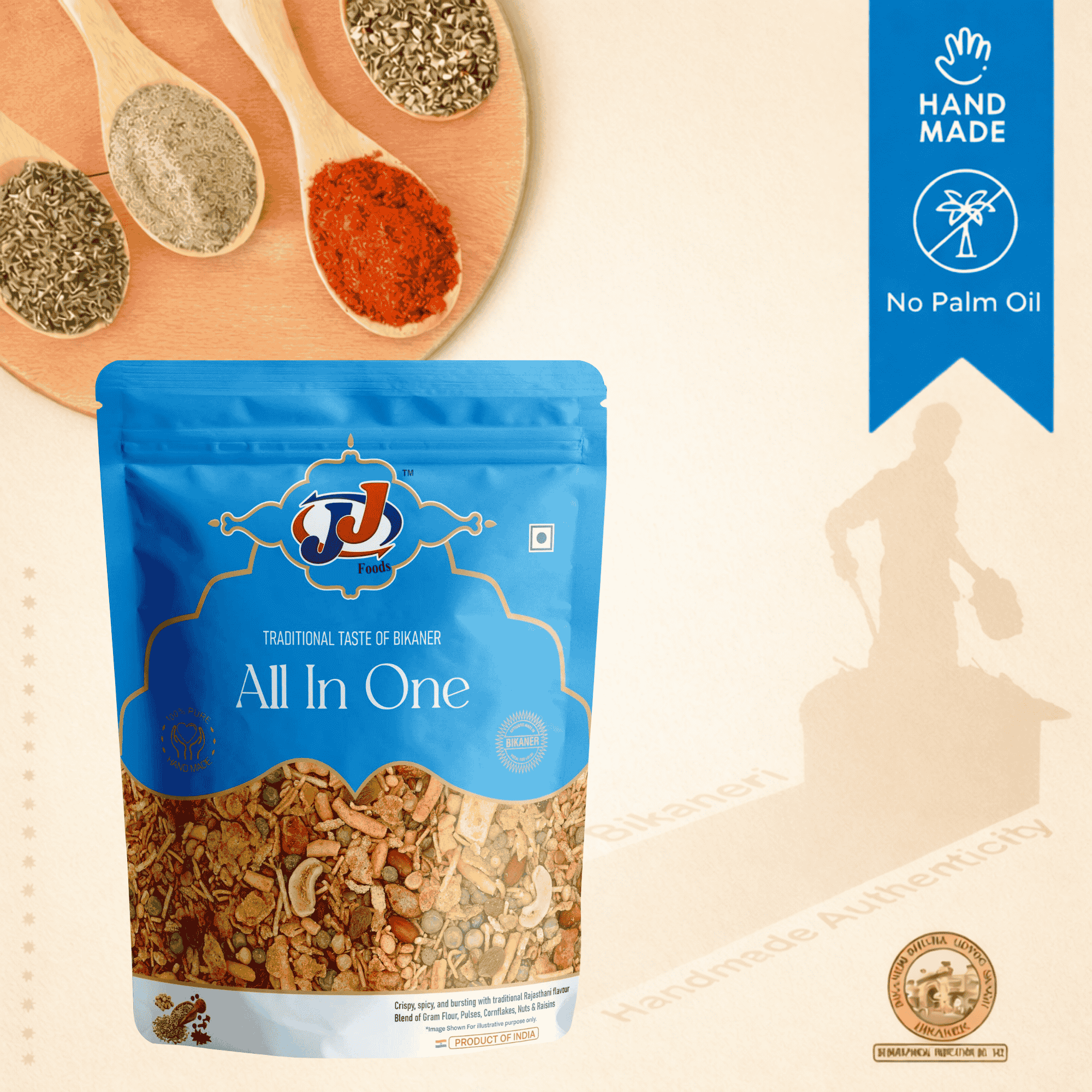 JJ Food All In One Namkeen Crunchy Mixed Snack