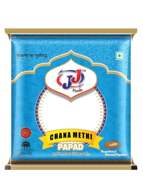 JJ Food Chana Methi Papad Pure Handmade Papad