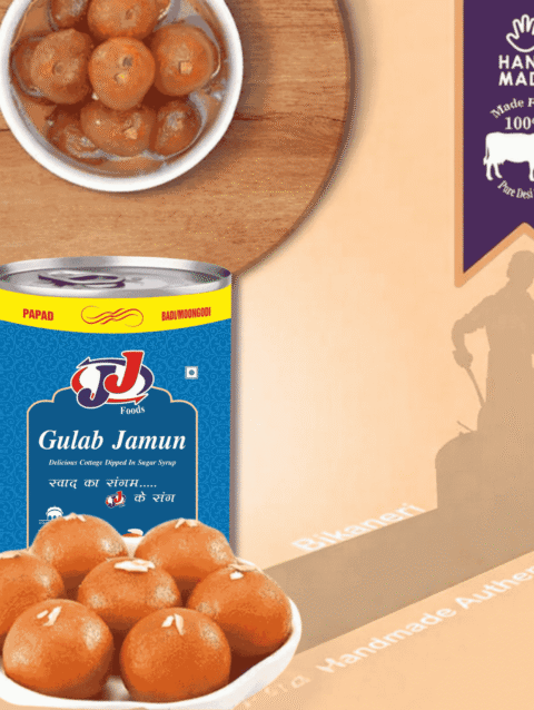 JJ Food Gulab Jamun Soft Juicy Traditional Sweet