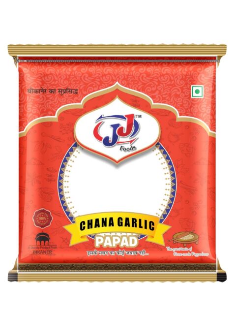 JJ Food Chana Garlic Papad Pure Handmade Papad