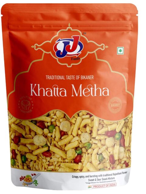 JJ Food Khatta Meetha Namkeen Sweet and Tangy Mixture