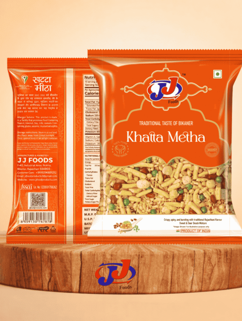 JJ Food Khatta Meetha Namkeen 200g Sweet Tangy Snack