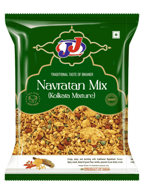 JJ Food Navratan Mix Namkeen 200g Premium Mixture